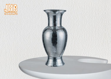 Home Decor Mosaic Glass Table Vase Fiberglass Flower Pots Wedding Centerpiece Table Vases