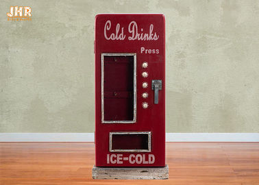Beverage Machine Key Box Decorative Wooden Cabinet MDF Key Holders Wood Wall Key Box Red Color