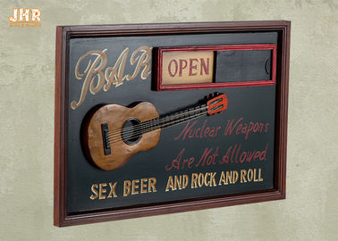 Open And Close Signs Special Wooden Wall Plaques For Shops