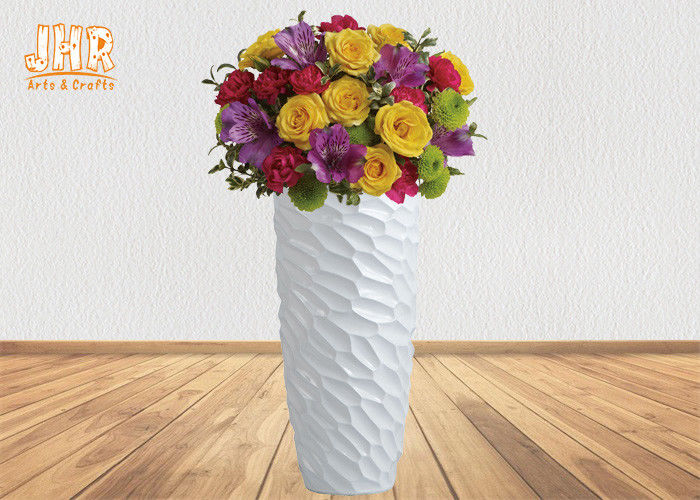 Decorative Modern Style Fiberglass Flower Pots For Artificial