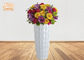 Glossy White Floor Vases Homewares Decorative Items Fiberglass Planters For Home Hotel