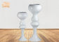 Indoor Flower Pots Wedding Centerpiece Table Vases Glossy White Fiberglass