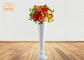 Three Size Glossy White Fiberglass Pot Planters Flower Planters Floor Vases