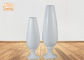 Wine Cup Shape Fiberglass Planters Floor Vases Wedding Decor Glossy White