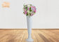 Cup Shape Glossy White Fiberglass Planters Floor Vases For Home Hotel Wedding