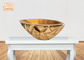 Geometric Pattern Gold Leaf Table Vase Flower Pots Fiberglass Decorative Bowl