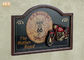 Home Decor Antique Wooden Wall Plaques Resin Motorcycle Wall Decor Pub Signs