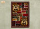 Wood Pub Wall Sign Route 66 Wall Decor Decorative MDF Wall Plaques 3D Wall Art Signs Red Color