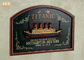 Memorial Titanic Wall Decor Wooden Wall Plaques Resin Cruise Ship Antique Wood Pub Sign