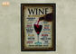 Home Decorations Decorative Wall Plaques Wood Wine Wall Signs MDF Pub Signs