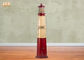 Lighthouse Shape Wood Cabinet Decorative Wooden Cabinet MDF Storage Cabinets Red Color