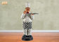 Smiling Fat Polyresin Chef Statue Resin Chef Sculpture French Chef Figurine Statue White