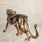 Animal Decor Resin Leopard Statue Polyresin Animal Figurines Fiberglass Gold Leaf Finish