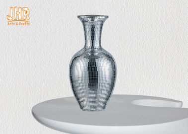 Wedding Centerpiece Table Vase Silver Mosaic Glass Table Vases Decorative Flower Pots