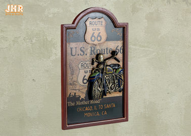 Route 66 Wall Signs The Mother Road Wall Decor Antique Wooden Motorcycle Wall Plaques