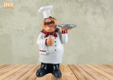 Poly Chef Tabletop Statue Polyresin Statue Figurine Resin French Chef Sculpture