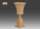 Classic Frosted Gold Fiberglass Urn Planters Centerpiece Table Vase Trophy Shape