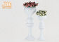 Indoor Flower Pots Wedding Centerpiece Table Vases Glossy White Fiberglass