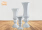 Lightweight Glossy White Fiberglass Planters Floor Vases Wedding Decor Items