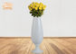 Wine Cup Shape Fiberglass Planters Floor Vases Wedding Decor Glossy White