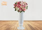 Trumpet Glossy White Polystone Centerpiece Table Vases Floor Vases For Home