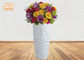 Decorative Modern Style Fiberglass Flower Pots For Artificial Plants 2 Sizes