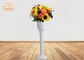 This vase is made of light material fiber glass material. It is Convenient for handling and not easy to get hurt.. From