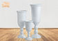 Wine Cup Design Glossy White Fiberglass Planters Floor Vases Large Planters