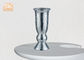 Indoor Small Fiberglass Planters Table Vases Silver Mosaic Glass Finish