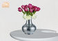 Silver Mirror Mosaic Fiberglass Planters Table Vases Decorative Flower Pots