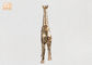 Standing Gold Leaf Polyresin Animal Figurines Zebra Sculpture Table Statue Decor