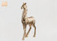 Standing Gold Leaf Polyresin Animal Figurines Zebra Sculpture Table Statue Decor
