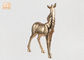 Table Decor Polyresin Zebra Statue Fiberglass Animal Sculpture Gold Leafed