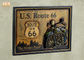 Classic US Route 66 Wall Signs Wooden Wall Plaques Resin Motorcycle Wall Decor Pub Sign