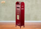 Wood Floor Storage Cabinets Decorative Wooden Cabinet Red Color Post Box MDF Storage Racks