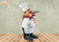 Poly Chef Tabletop Statue Polyresin Statue Figurine Resin French Chef Sculpture