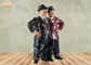 Black And Red Color Resin Brother Statue Polyresin Tabletop Sculpture Home Decor