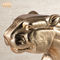 Animal Decor Resin Leopard Statue Polyresin Animal Figurines Fiberglass Gold Leaf Finish